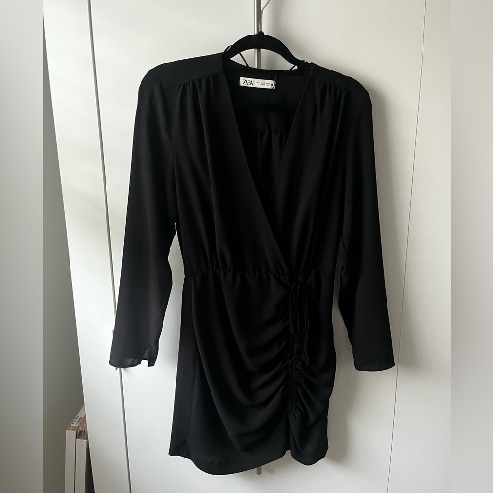 Black long sleeve dress.